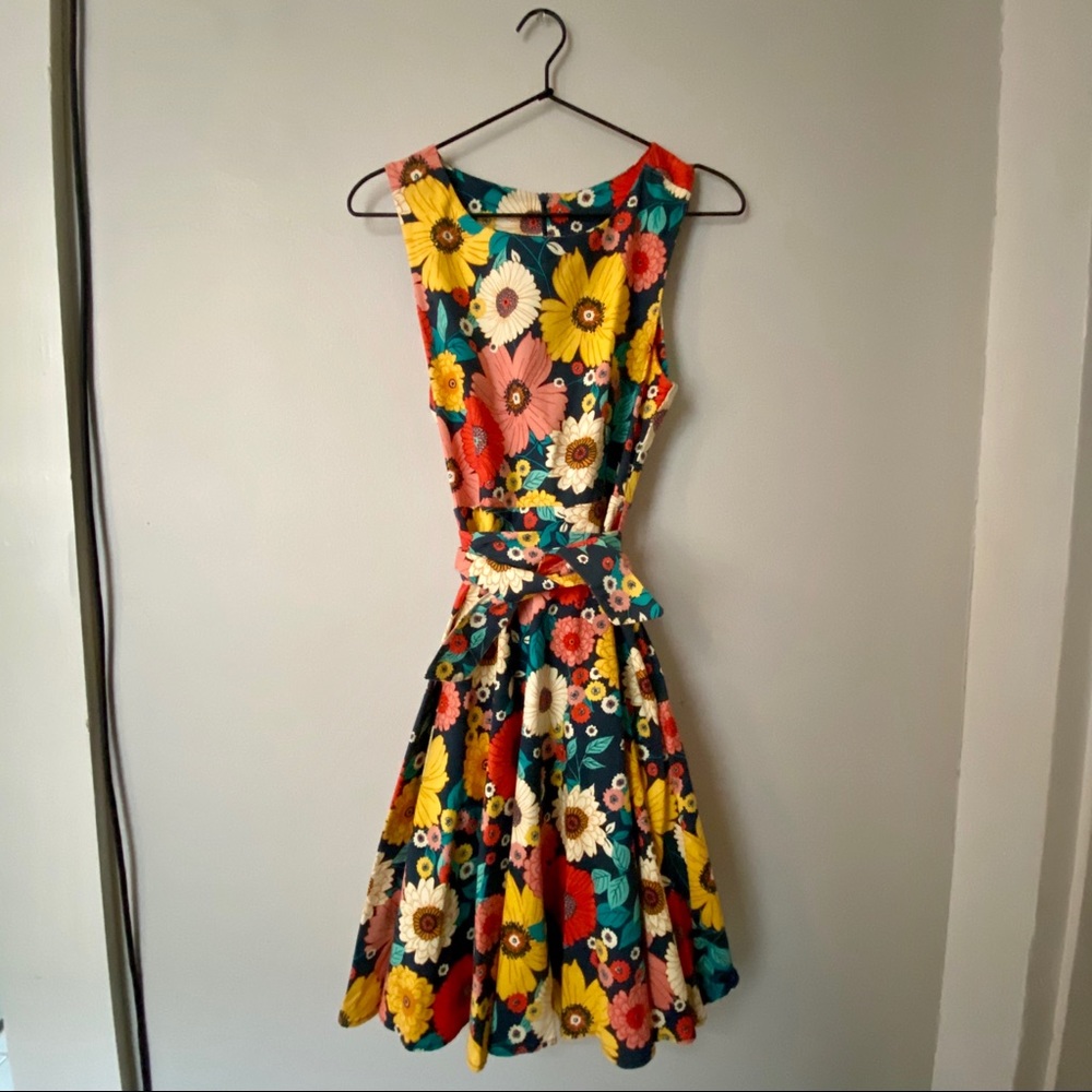 Handmade in New Orleans floral party dress!